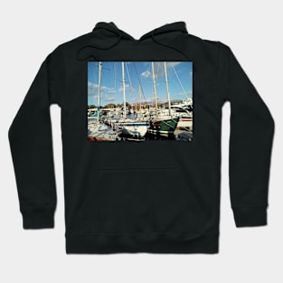 Moored yachts Hoodie